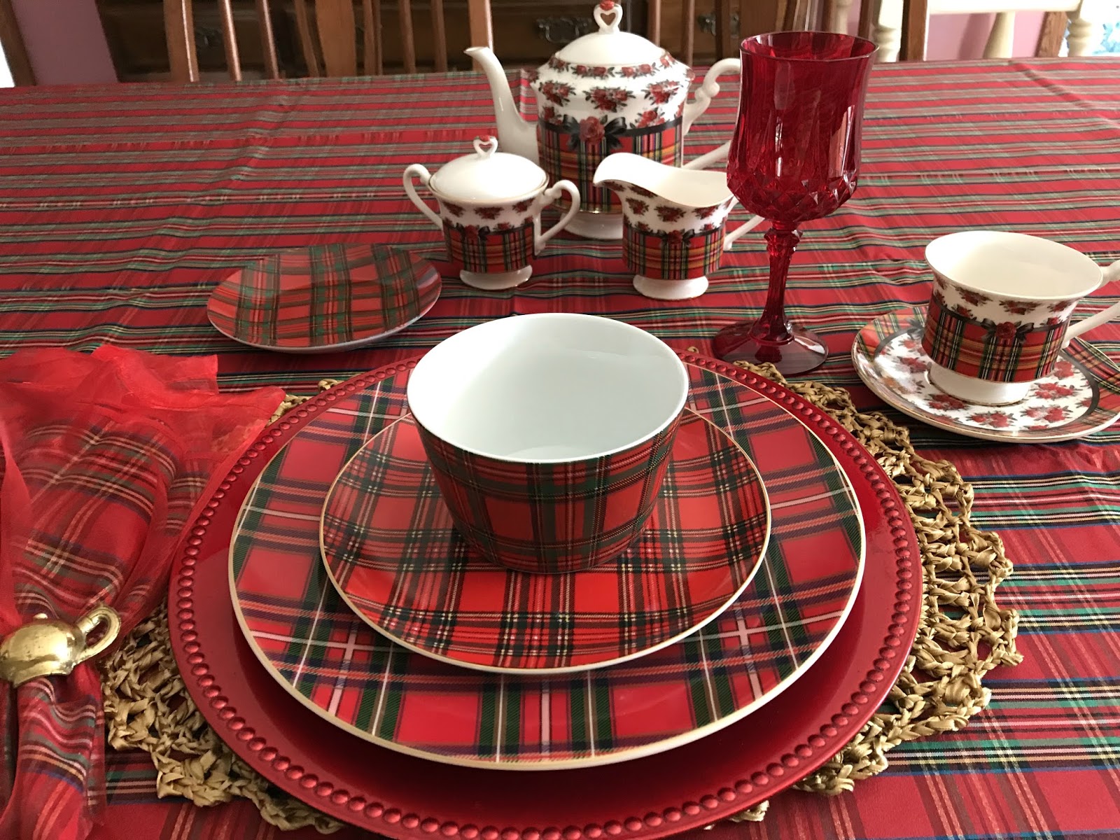 Relevant Tea Leaf Red Tartan Plaid