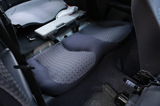 Photo of Ford Puma with the rear seat back removed