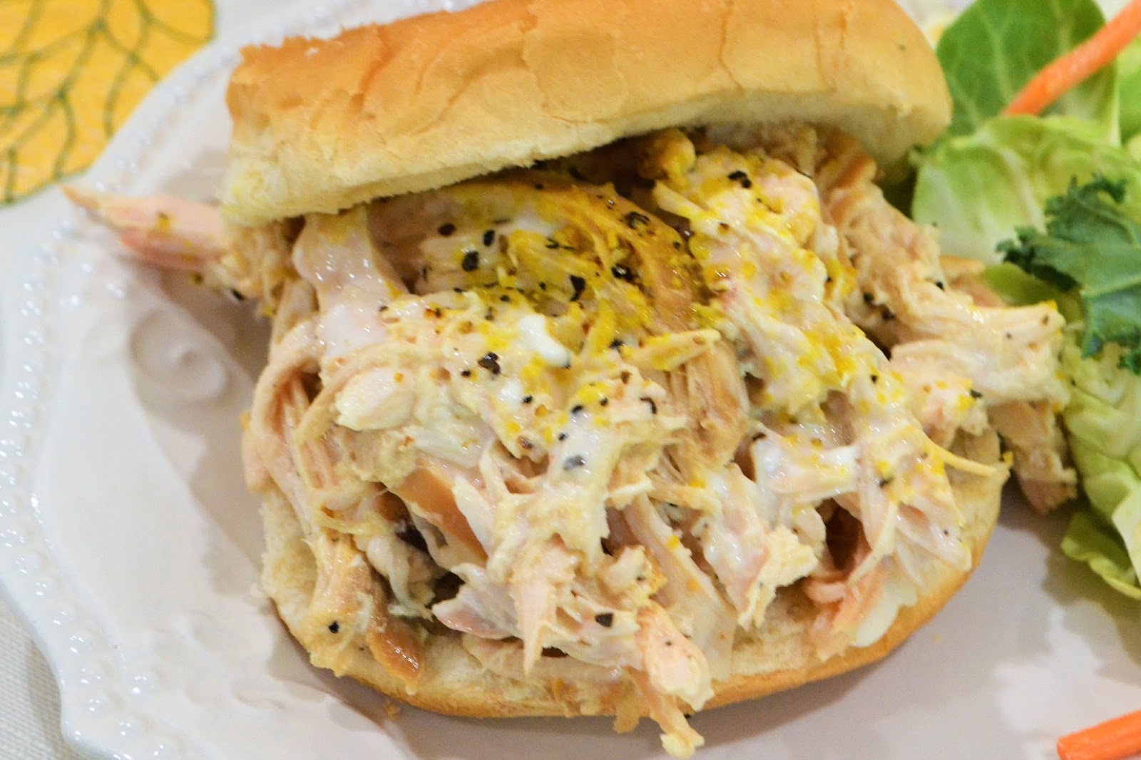 TIP GARDEN Barbecue Shredded Lemon Pepper Chicken Sandwiches