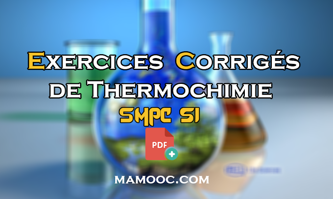 Exercices et TD corrigés deThermochimie SMPC s1 PDF