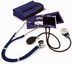 جهاز قياس ضغط الدم ساعة وسماعة طبيب Aneroid blood pressure monitor