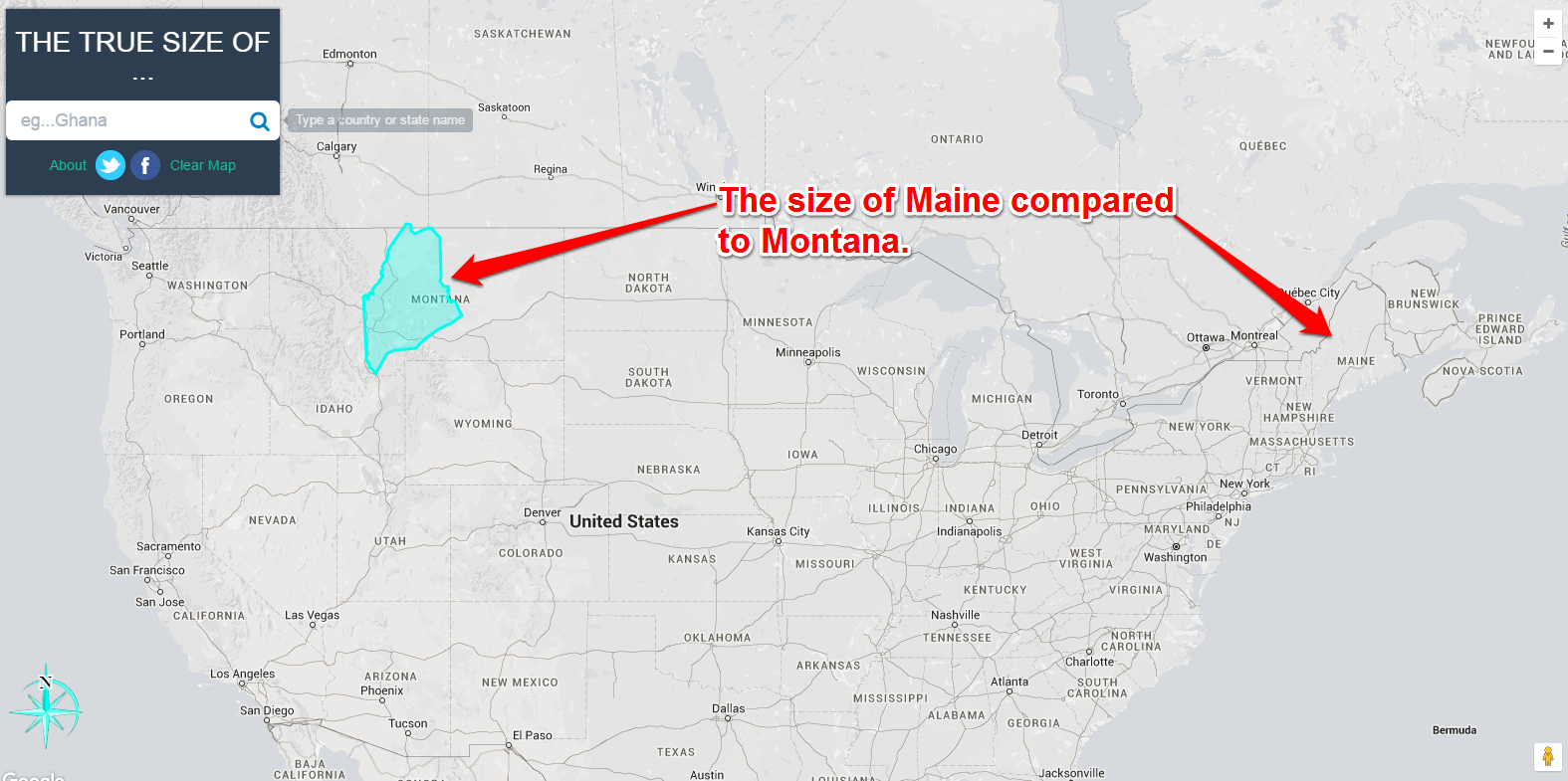 A Good Way for Students to Visually Compare the Sizes of Countries and ...