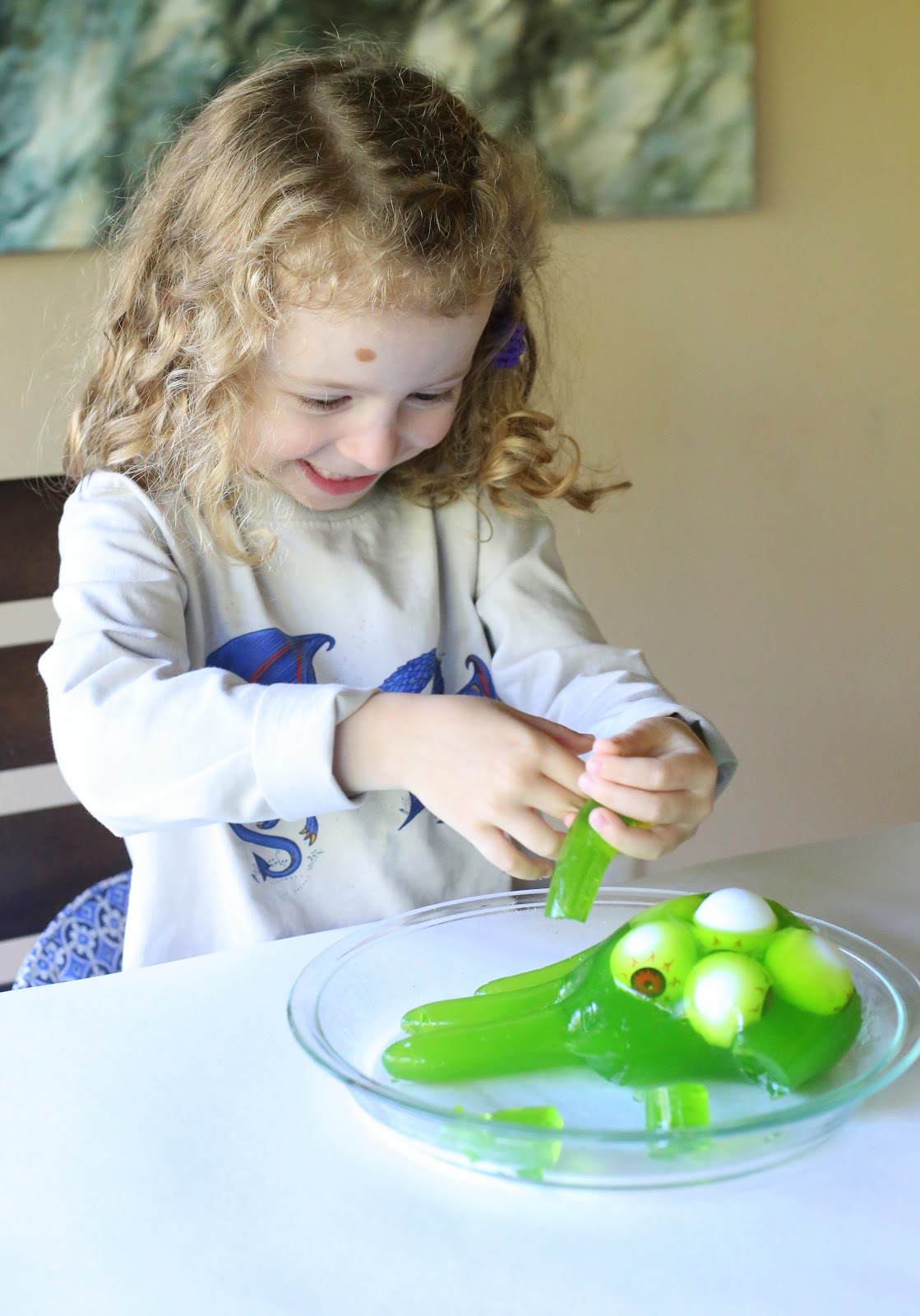 Spooky Halloween Gelatin Hands