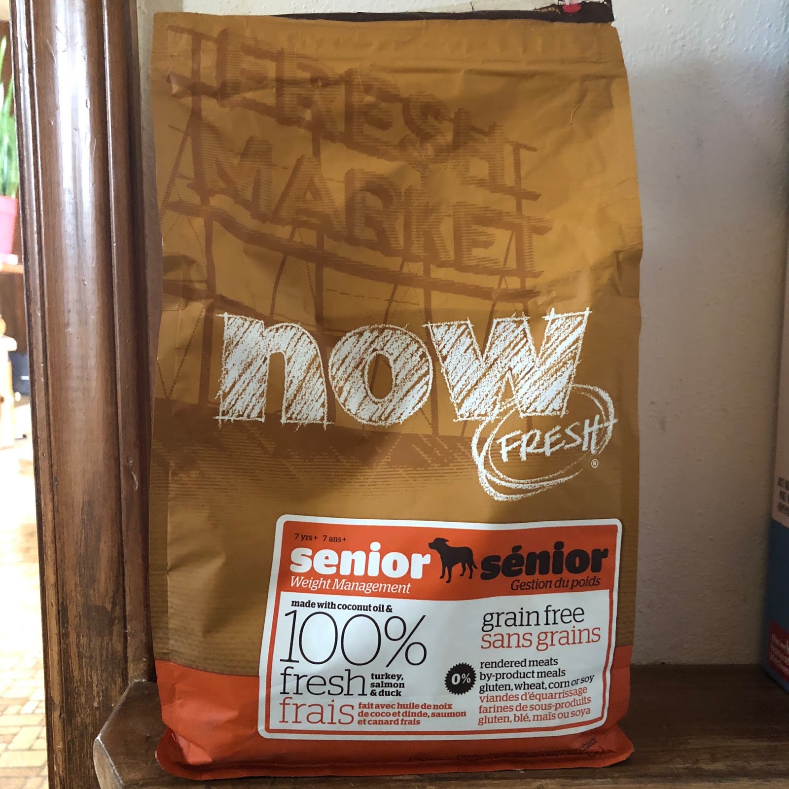 Now weight management dog food