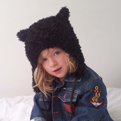 Cosy Knitted Bear Hat, Bear Trapper Hat, Bear Hat pattern