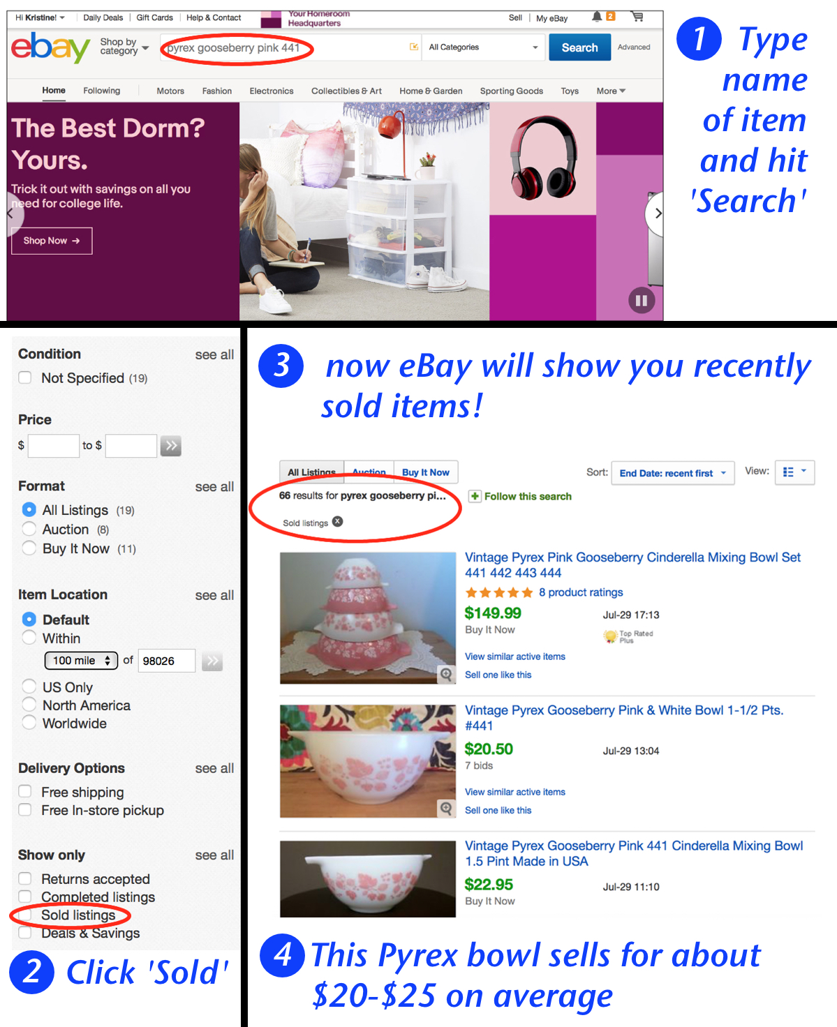 Prima Treasures Pickin' Blog What's It Worth? Using eBay to Price