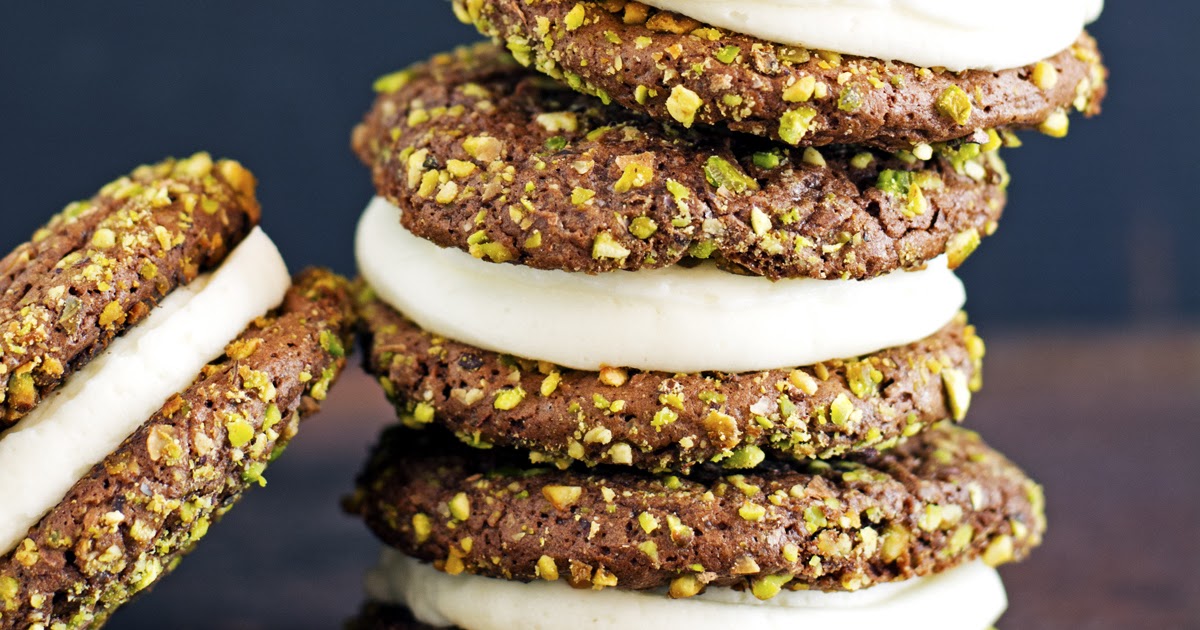 The Iron You Pistachio Chocolate Sandwich Cookies