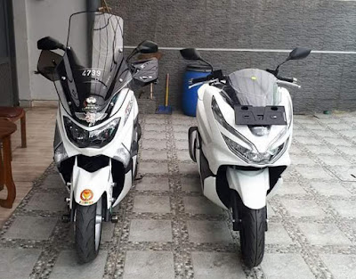 Perbandingan fisik New Honda PCX 150 vs Yamaha NMax 155 Perbandingan fisik New Honda PCX 150 vs Yamaha NMax 155