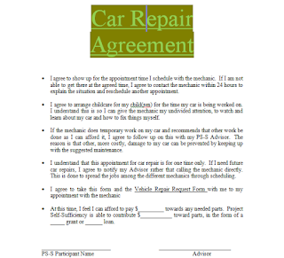 Car Repair Contract Sample To Download In Doc Word Car Insurance And Sample Contracts