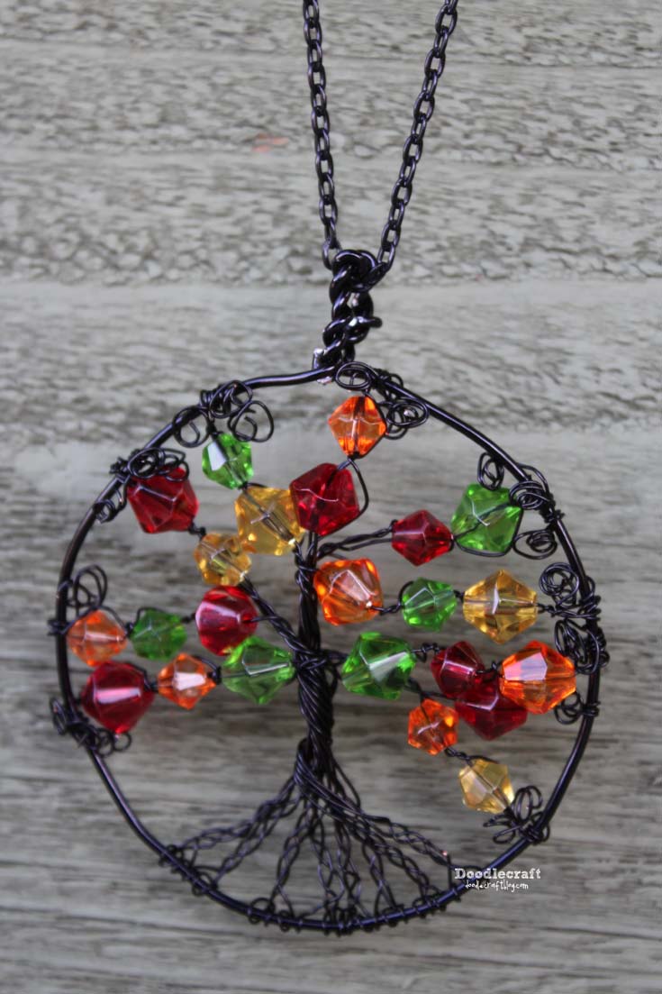 Silver Charm & Chain Tree of Life Necklace Pendant Fantasy Gifts for Mom