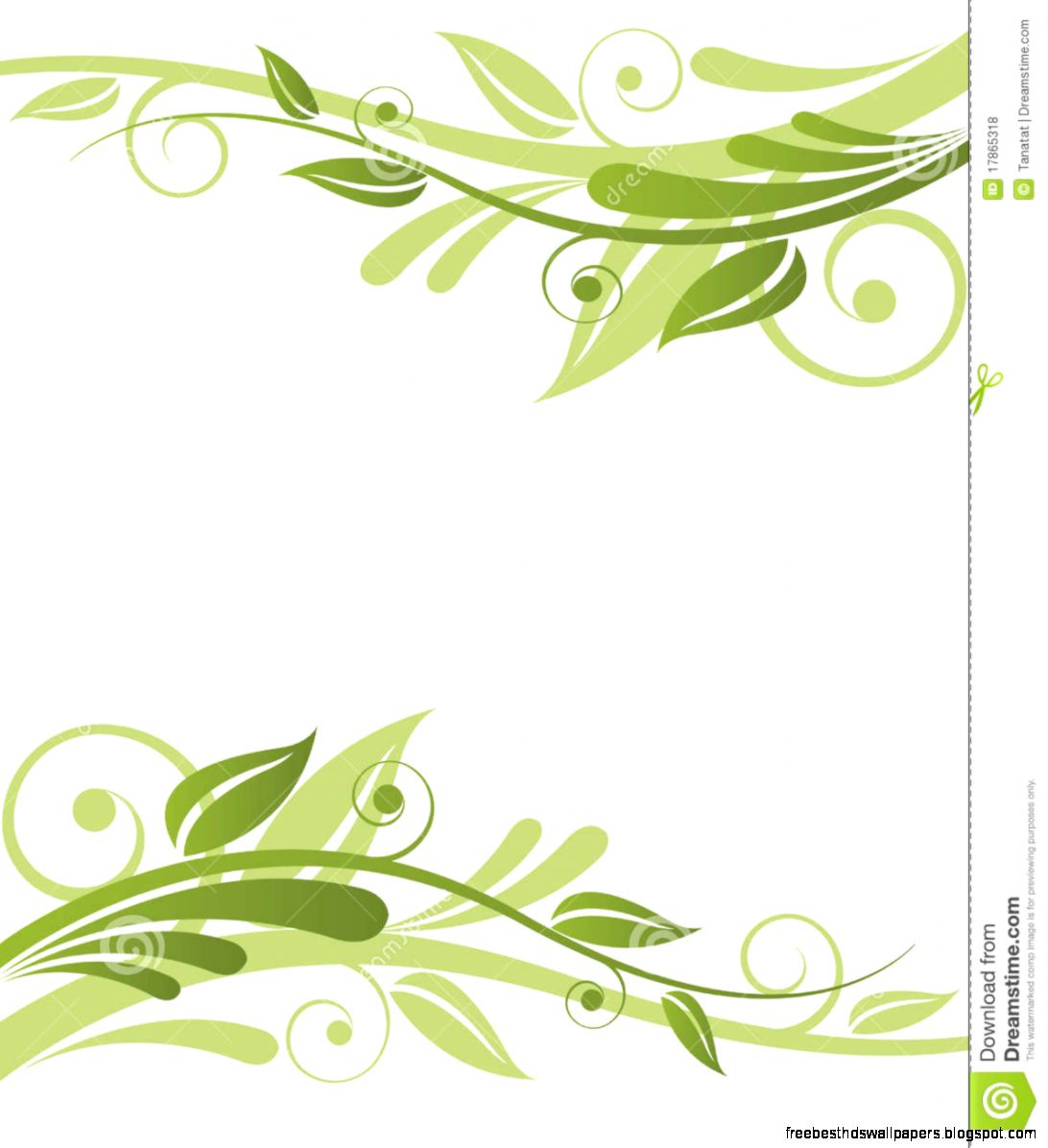 Green Flora Design Royalty Free Stock Photos   Image 17865318