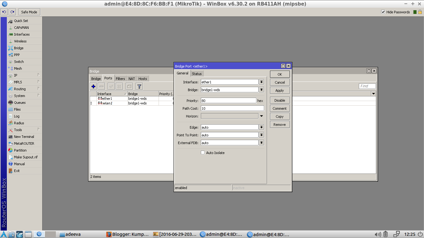 Setting Point to Multi Point Menggunakan RB411AH - Kumpulan Tutorial ...