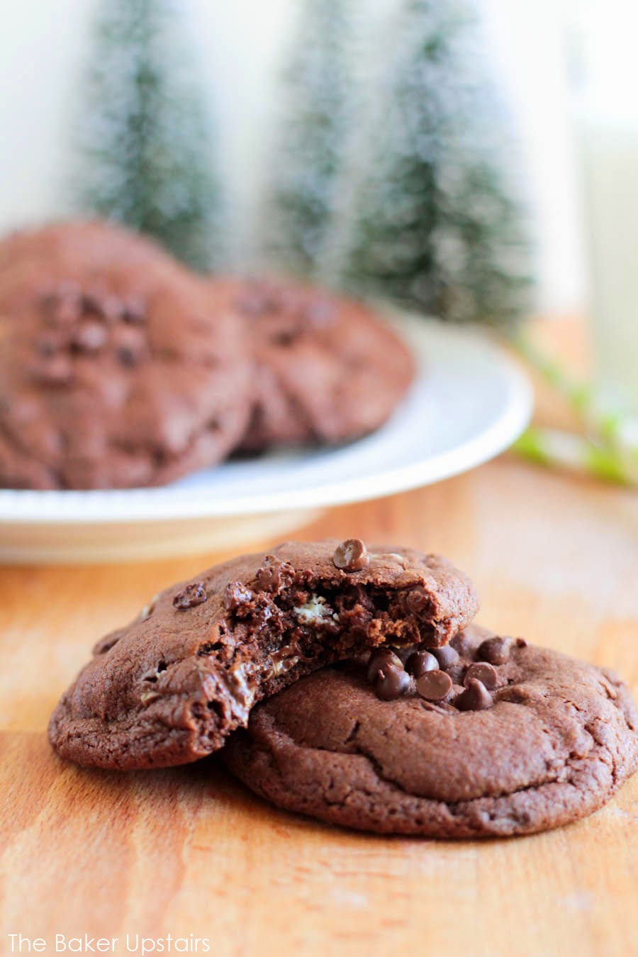 Double Chocolate Mint Cookies The Baker Upstairs