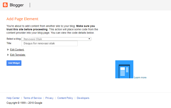 Cara Memasang Disqus di Blog
