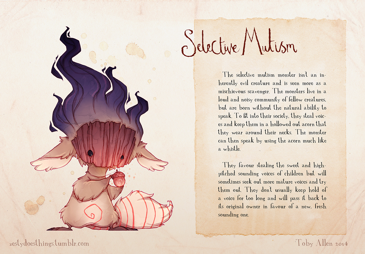 14-Selective-Mutism-Toby-Allen-Monster-Illustrations-to-Embody-Mental-Illness-www-designstack-co