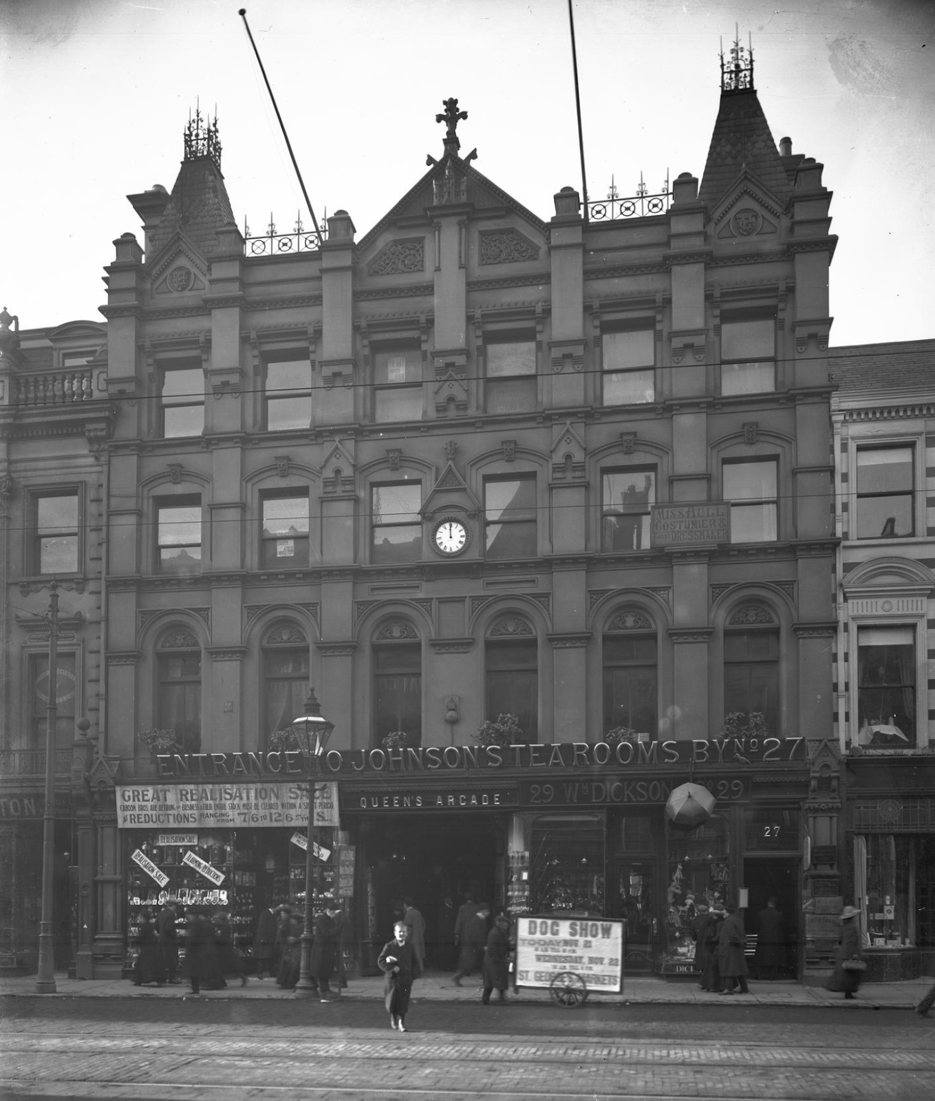 Lord Belmont in Northern Ireland Queen's Arcade, Belfast