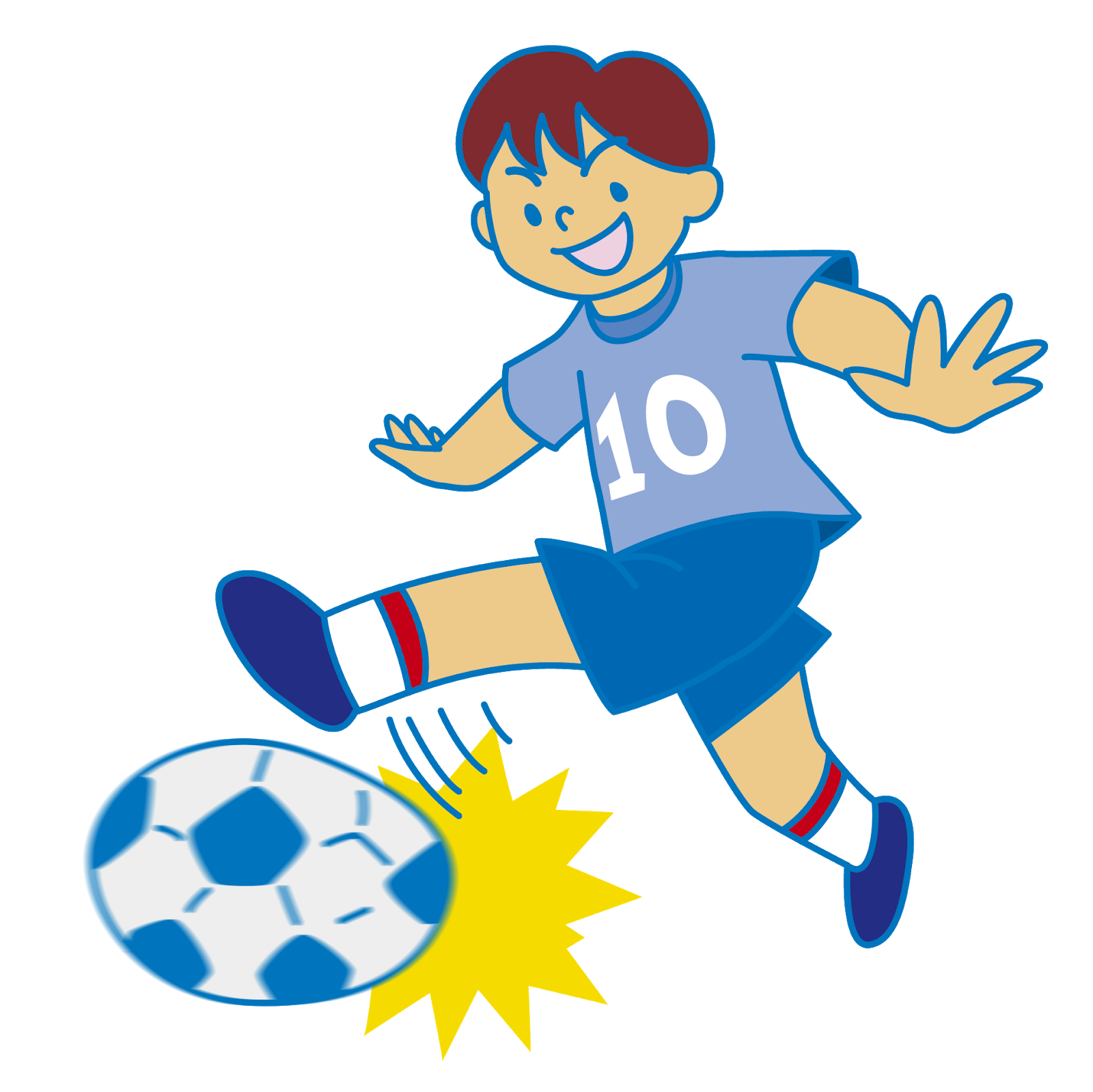 日々のイラスト サッカー少年のイラスト