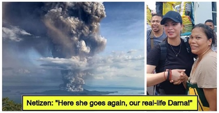 Real-life Darna! Angel Locsin goes viral as she starts helping Taal victims