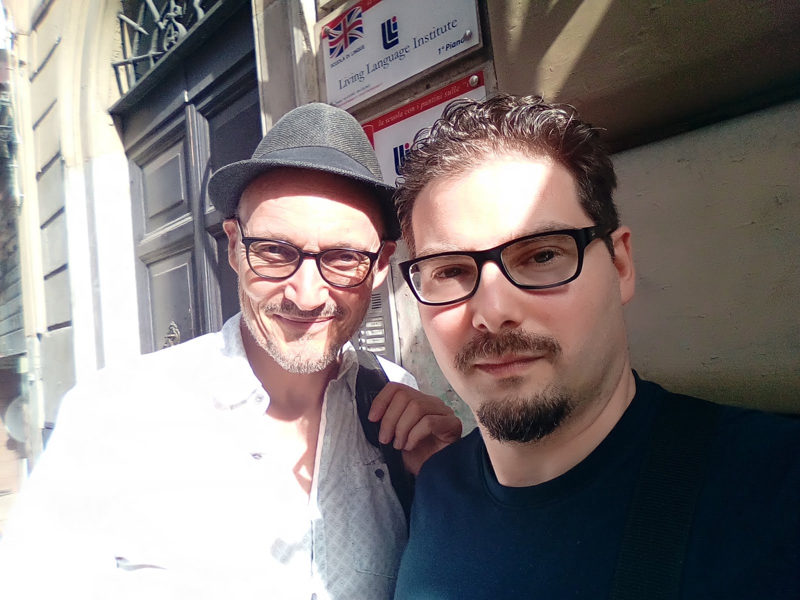 Luca Bagatin con il regista e attore canadese Denis Lavalou (giugno 2019)