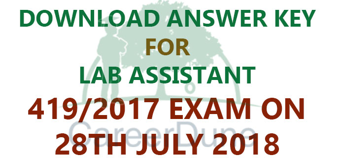 Lab Assistant Answer Key 2018 Lab Assistant Answer Key 2018