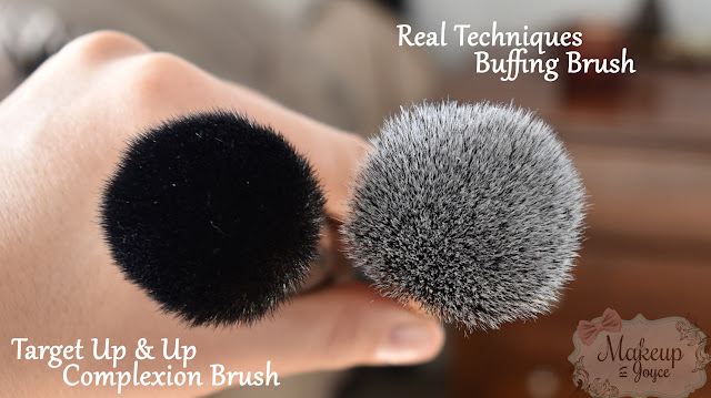 Target Up and Up Complexion Brush vs Real Techniques Buffing Brush Review