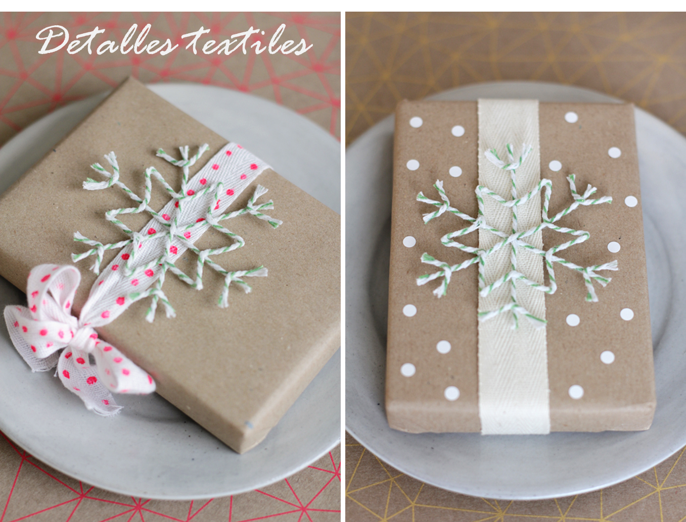 Decoración Fácil: IDEAS CON PAPEL KRAFT PARA ENVOLVER LOS REGALOS NAVIDEÑOS