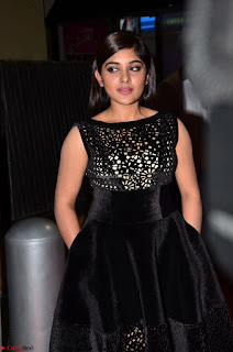 Niveda Thomas Black Sleeveless Cute Dress at 64th Jio Filmfare Awards South 2017 ~  Exclusive 002
