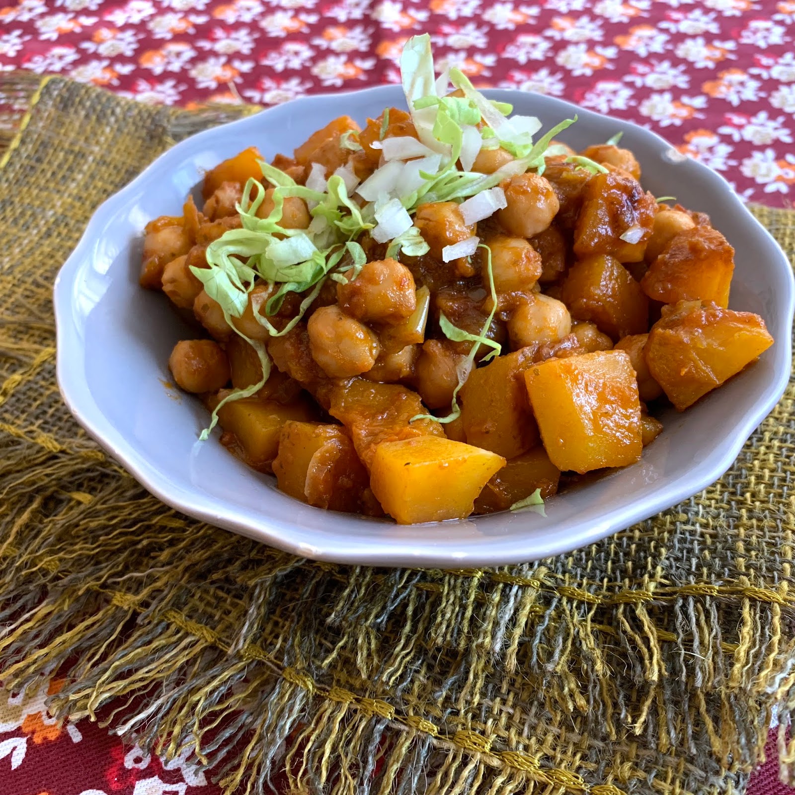Garbanzos con Calabaza Kimchi and Beans