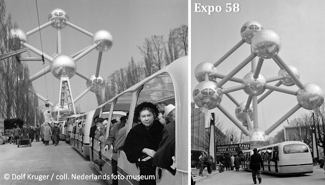 Plateau du Heysel - Bruxelles - Le petit train de l'Exposition universelle de 1958 - Bruxelles-Bruxellons