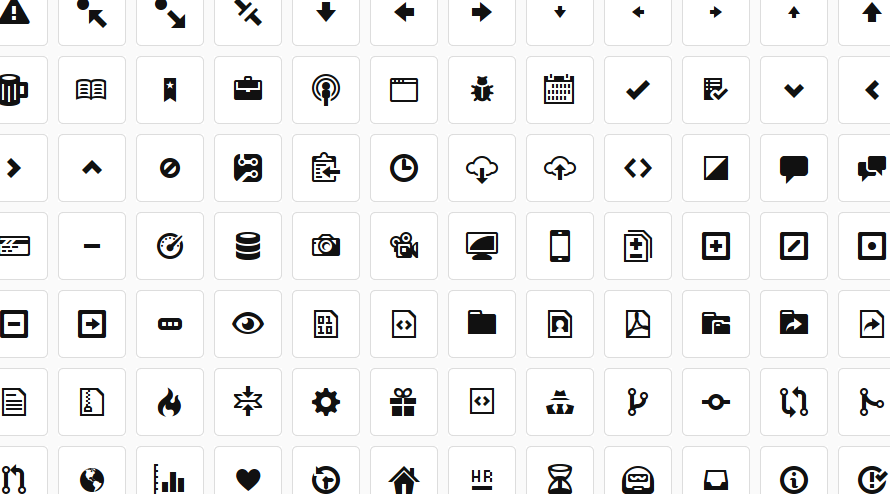 Github icons - Octicons