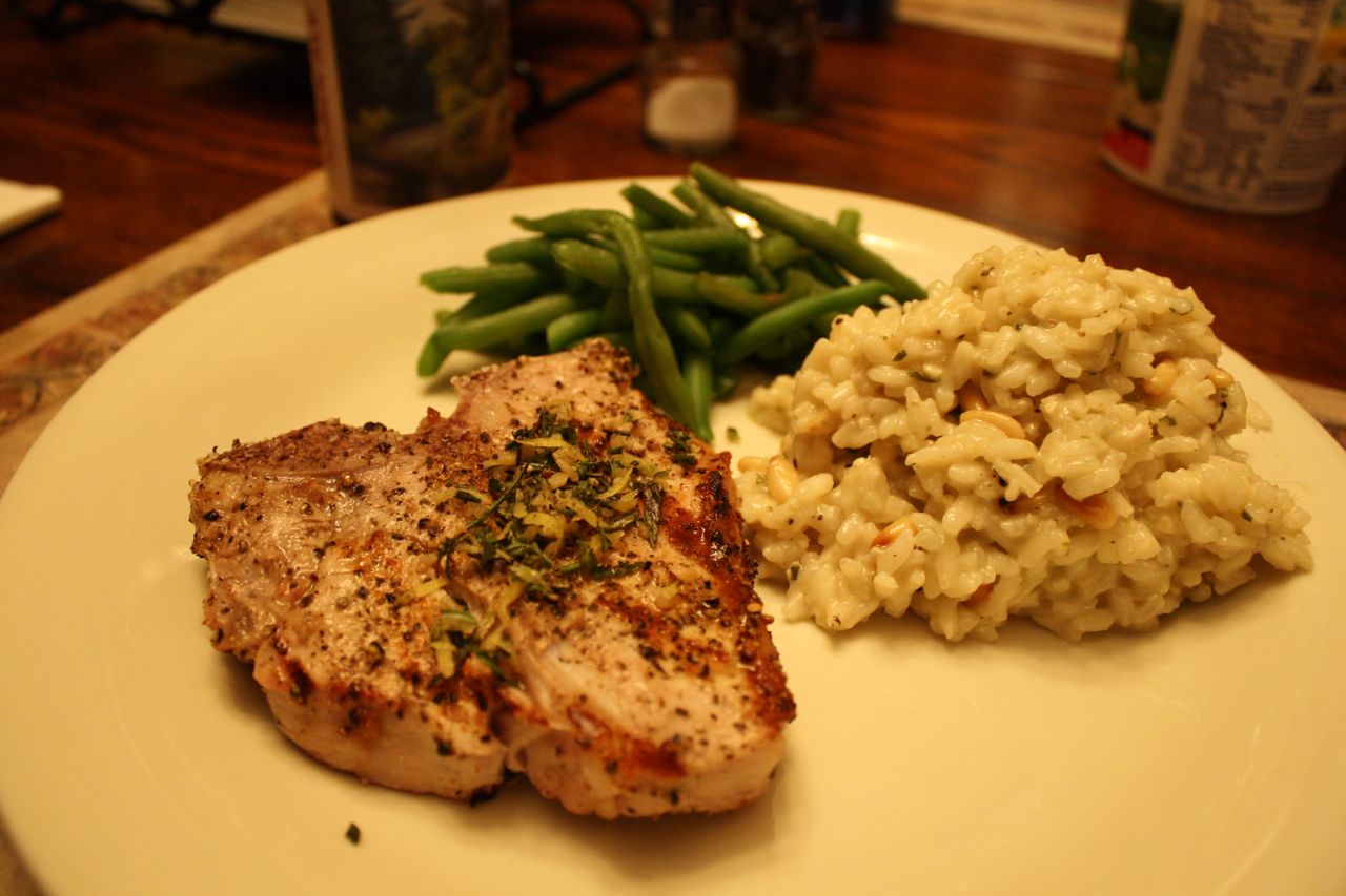 The Roediger House Meal No. 500 Grilled Veal Loin Chop