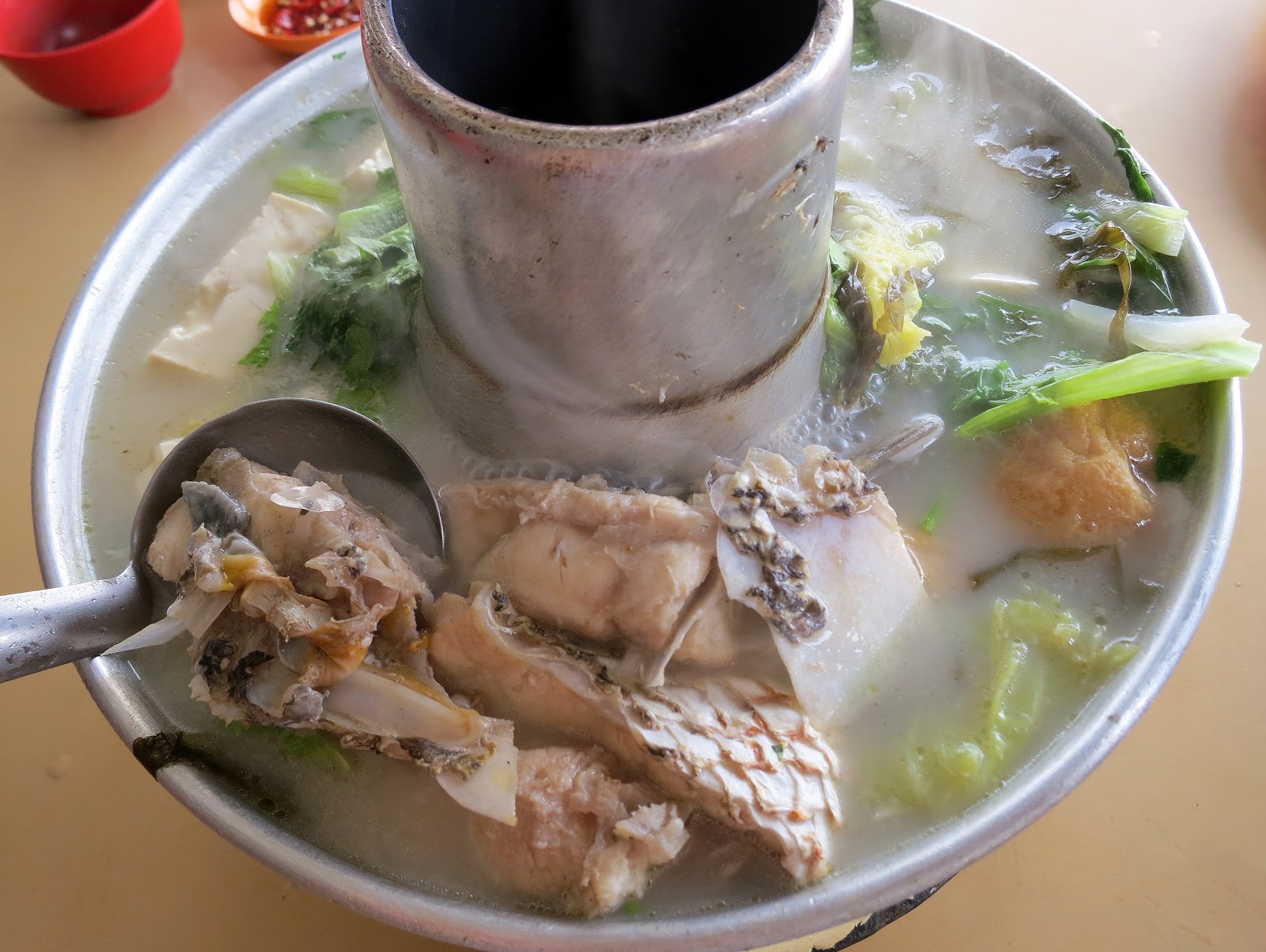 Fish Head Steamboat at Restoran Dragon Village 龍鄉 in Taman Universiti