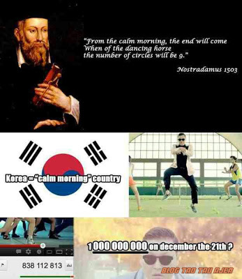 Gangnam style petanda kiamat ramalan Nostradamus prophecy