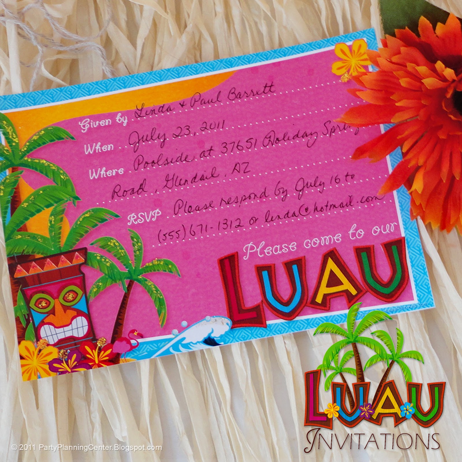Free Printable Hawaiian Luau Party Invitations Party Planning