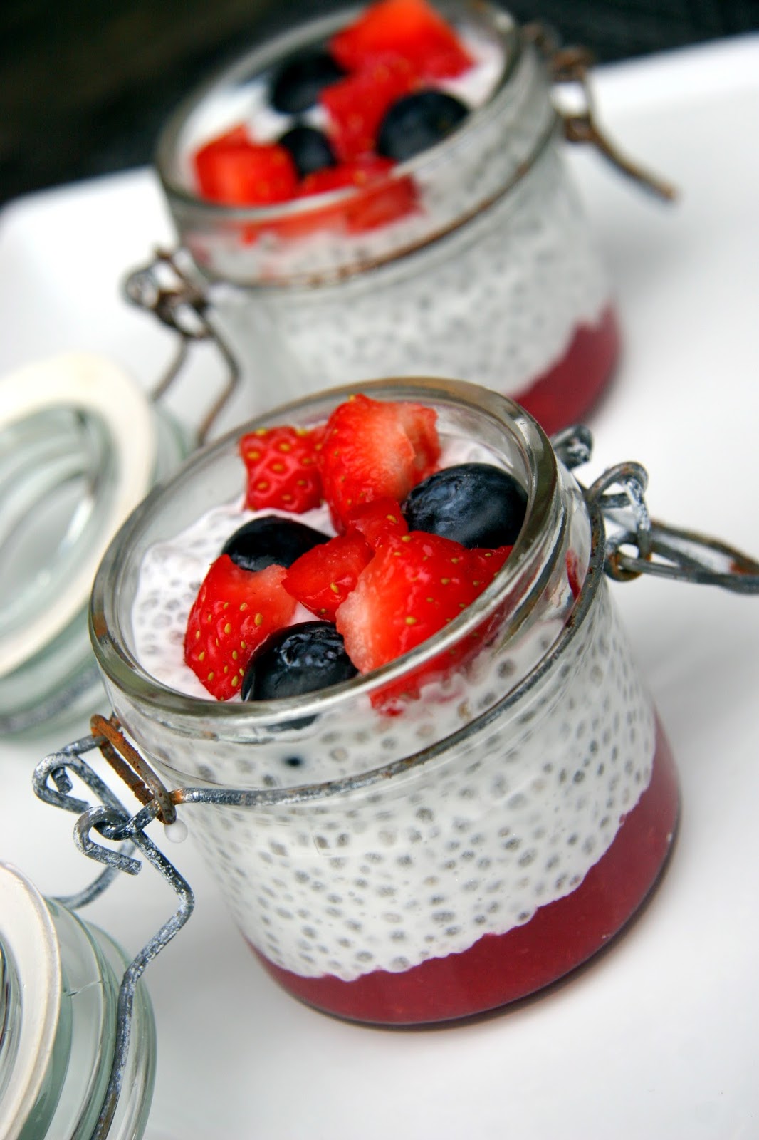 Chia pudding aux fruits rouges