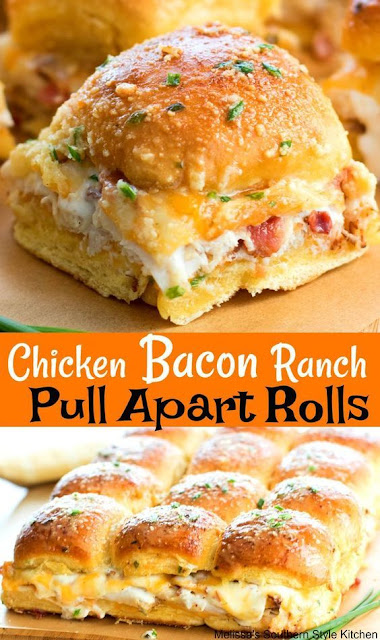 Chicken Bacon Ranch Pull Apart Rolls