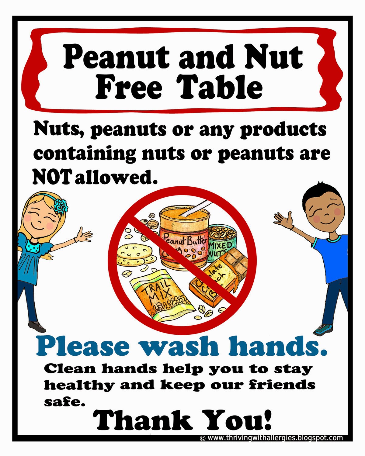 Thriving With Allergies Food Allergy Alert Daycare School Handouts And Thriving With Allergies Food Allergy Alert Daycare School Handouts And