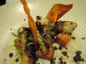chargrilled octopus, kumara, feta, capers and smoked citrus