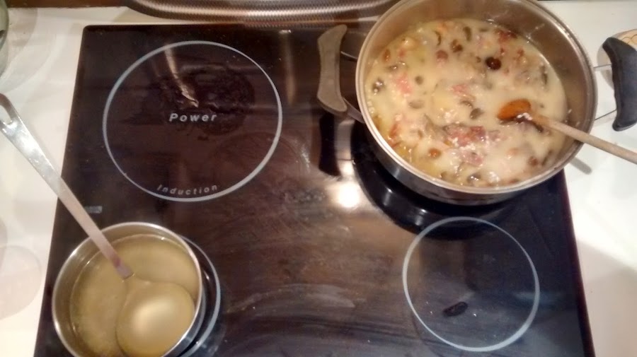 Risotto de setas y jamon