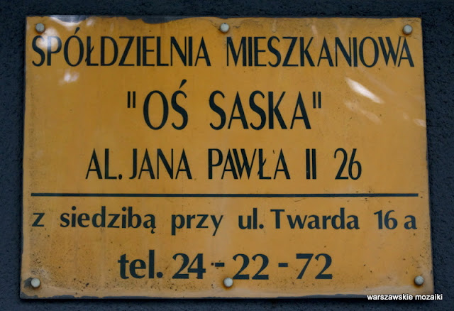 Warszawa Warsaw szyld retro