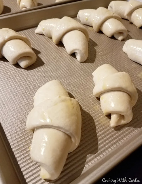 crescent rolls ready to bake sourdough crescent rolls formed and ready to bake