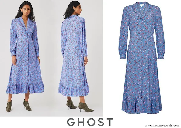 Kate Middleton wore Ghost Anouk Suzie spray floral dress