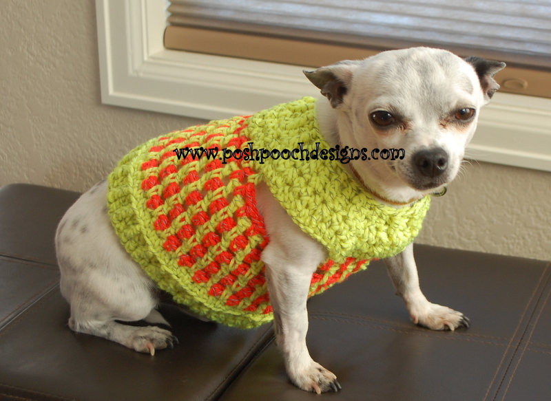 Posh Pooch Designs Dog Clothes Reflective Yarn Dog Sweater
