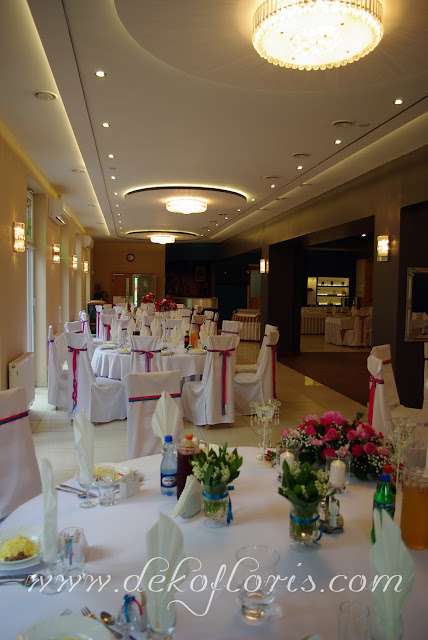 dekoracje weselne Turawa Hotel Zielony amarant