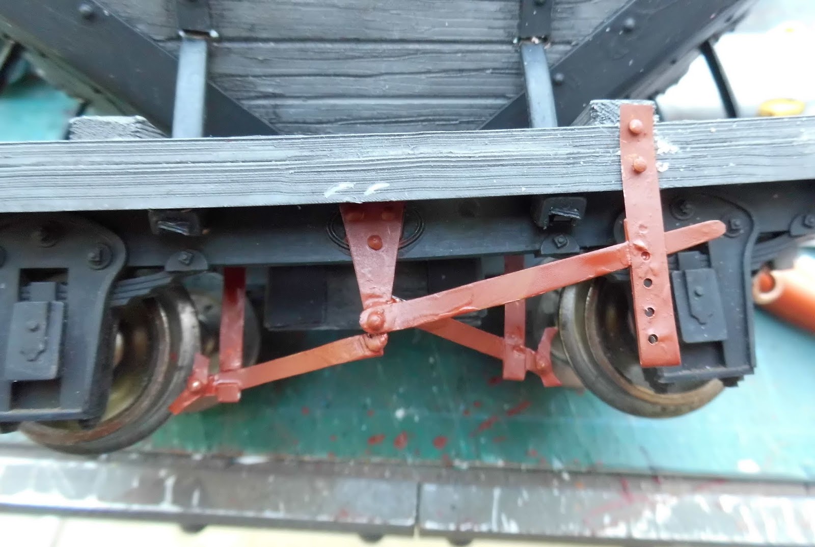 Peckforton Light Railway How I made brake gear for some HLW based wagons