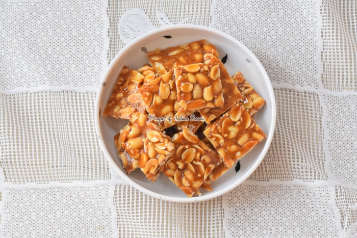 Perfect Peanut (Moongfali) Chikki Recipe - परफेक्ट मूंगफली चिक्की रेसिपी - Priya R - Magic of Indian Rasoi