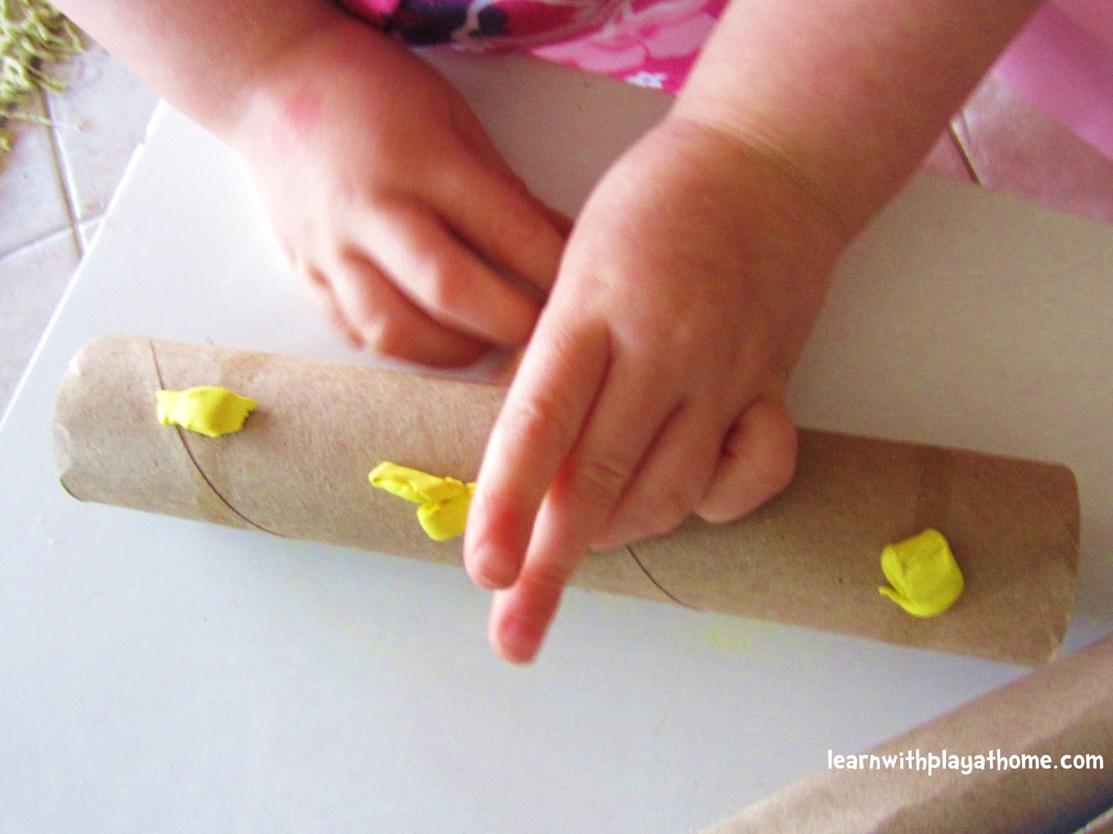 Learn with Play at Home Cardboard Tube Marble Run