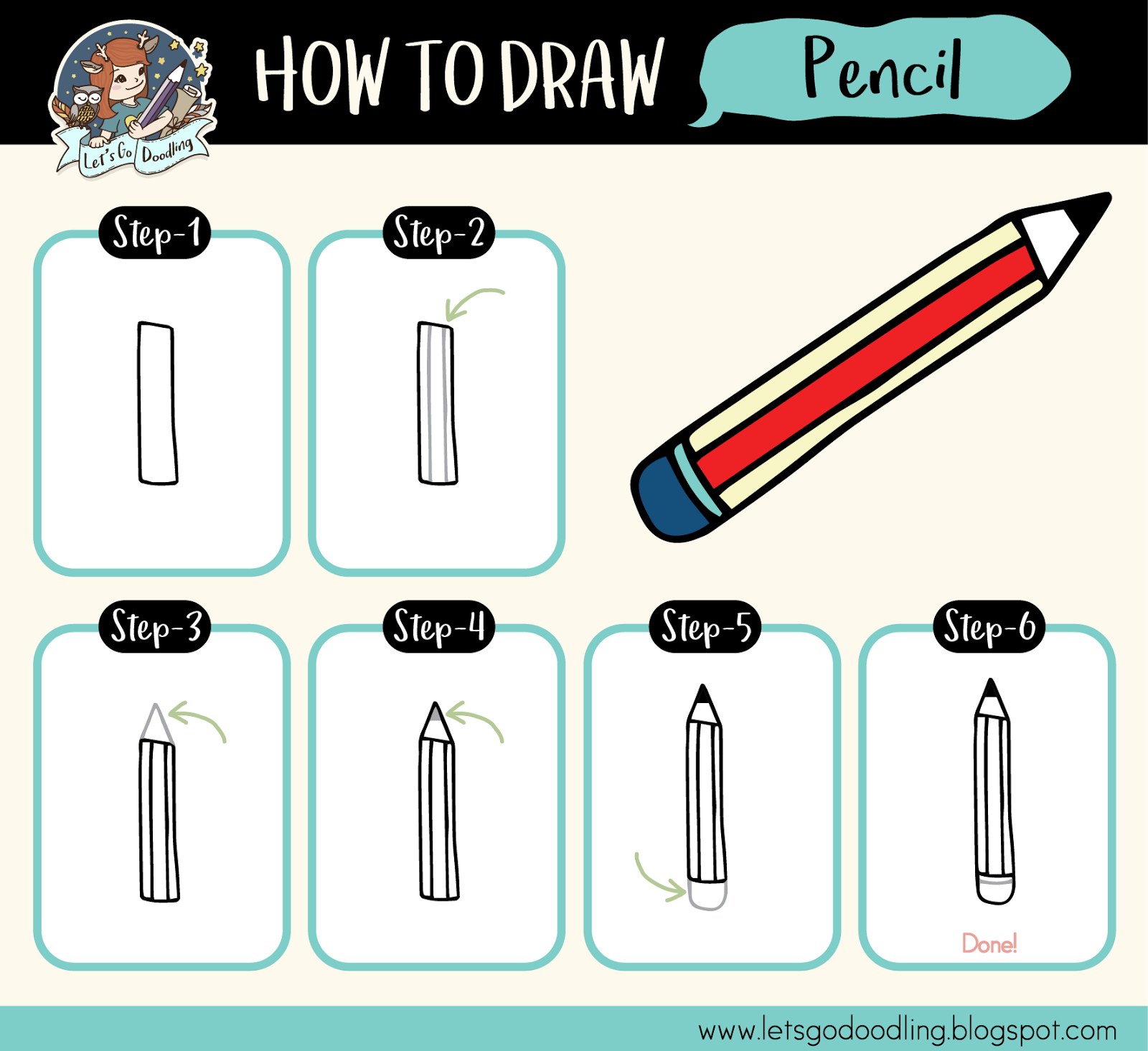 How To Draw A Pencil Easy Step By Step Drawing Tutorial