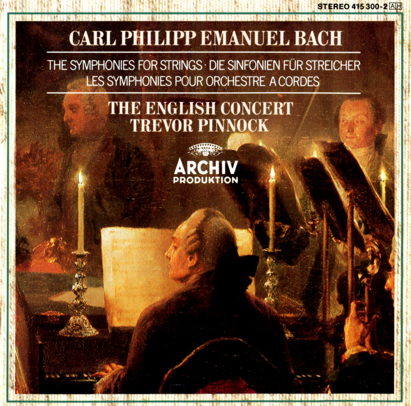 CPE Bach The Symphonies for Strings, Wq 182 TEC, Pinnock jewishmusic