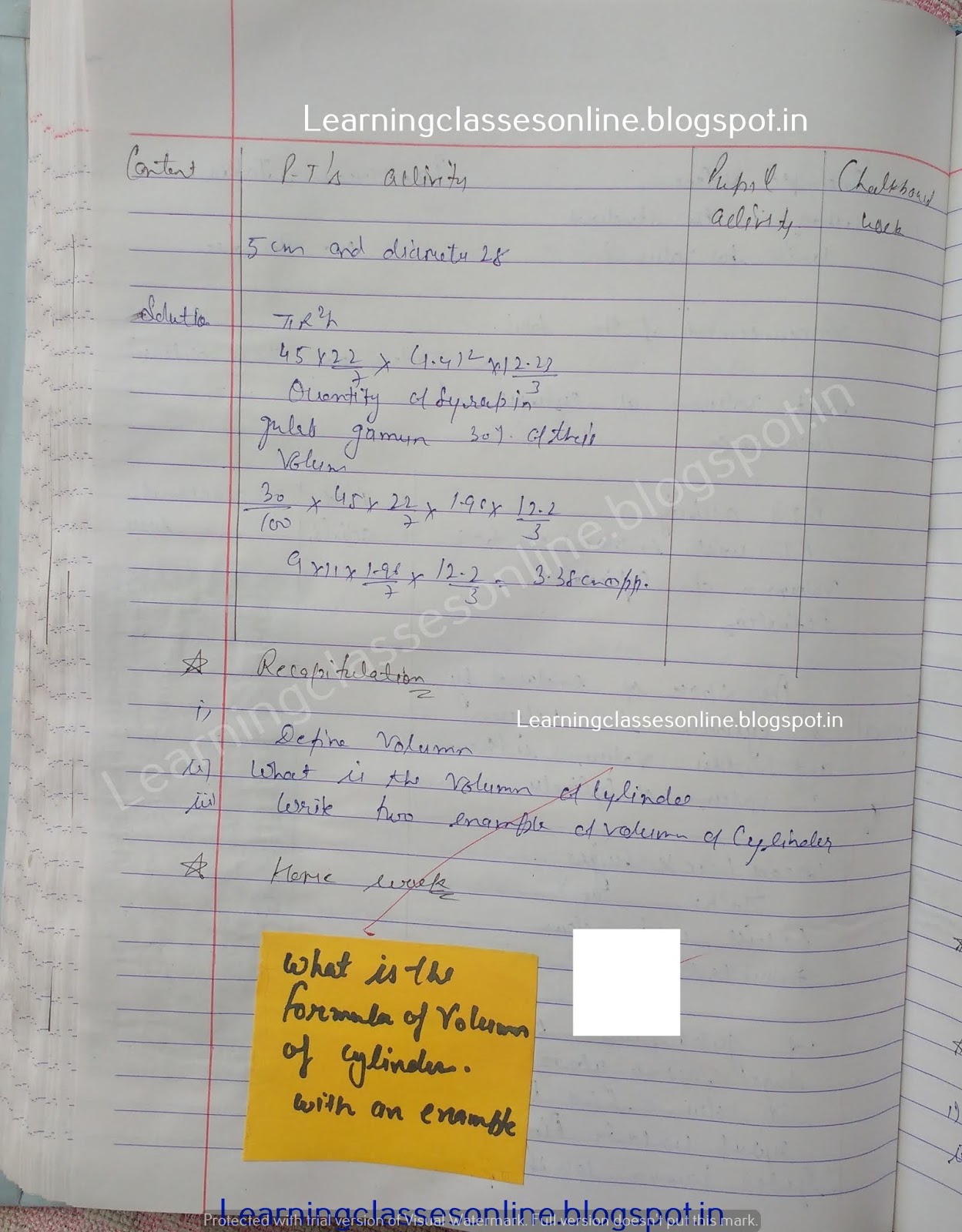 Detailed Lesson Plan In Math Grade 8, Lesson Plan Of Maths For Class 8,